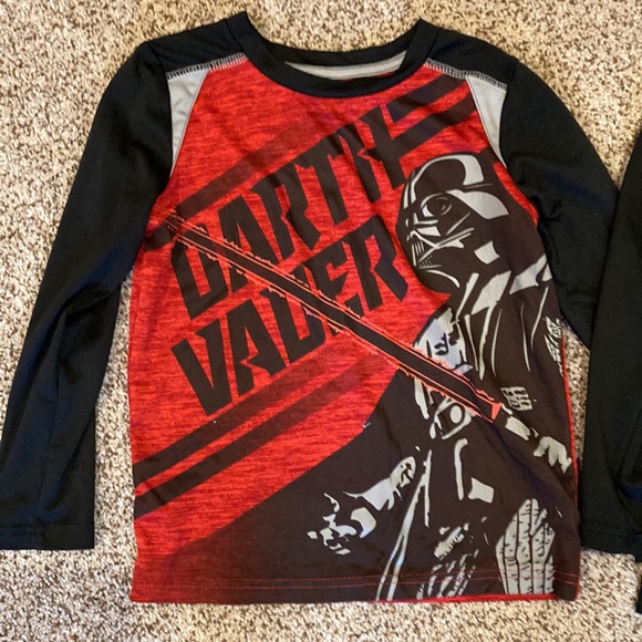 Star Wars size 6 long sleeve shirts. Two - Picture 2 of 3